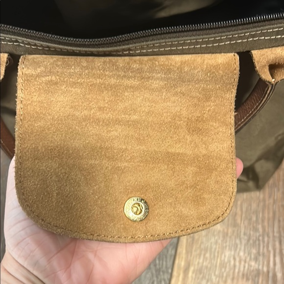 Longchamp Brown Tote with Classic Design and Leather Trim - Picture 6 of 8